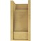 Ekena Millwork 8"W x 8"D x 16"H Wide Newport Rough Cedar Woodgrain TimberThane Corbel, Primed Tan CORUR08X08X16NEWRCPR - alternate 4